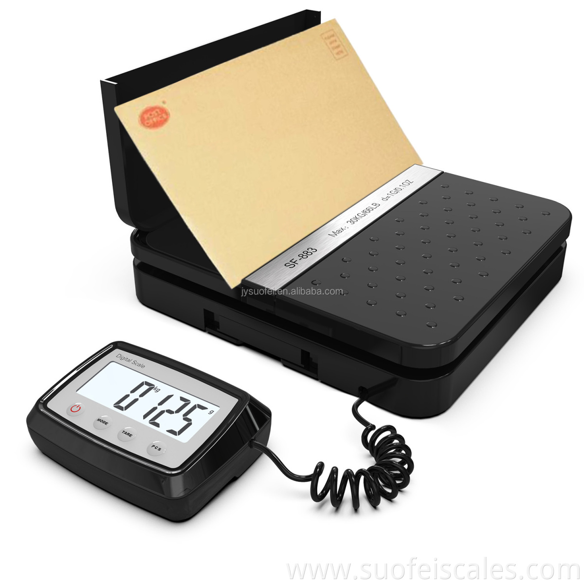 Suofei New Arrival SF-883 110lbs x 0.1 oz Black Digital shipping postal scale